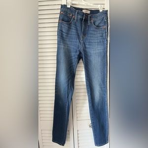 Madewell 10” High Rise Skinny 26T tall jeans